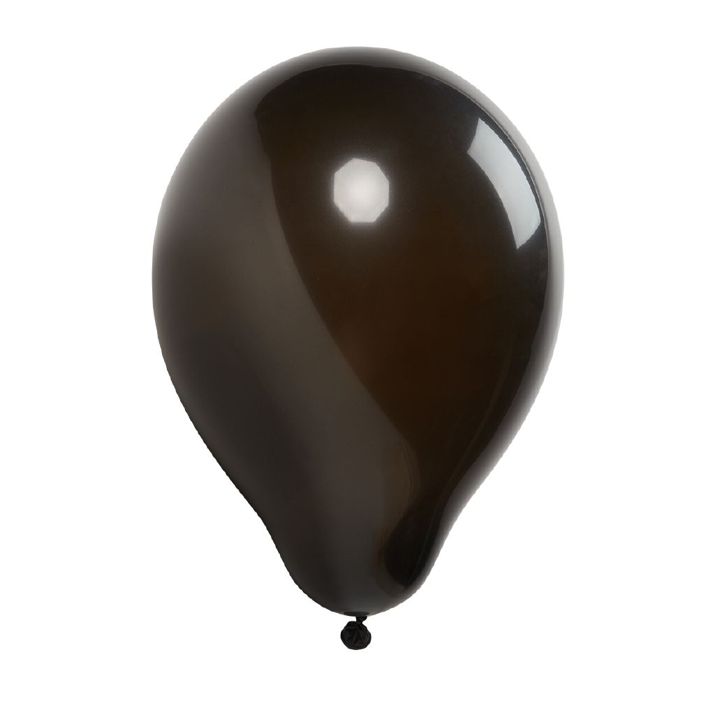 Party Inc Balloons Solid Colour Black 25cm 25 Pack | The Warehouse