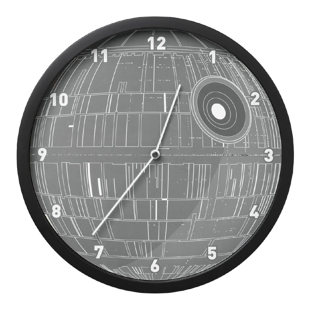 Star Wars Paladone Star Wars Glow In The Dark Wall Clock Grey Grey