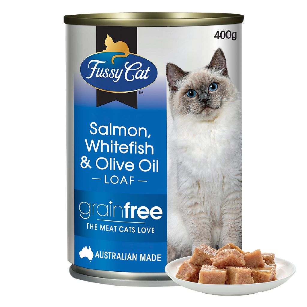 Fussy Cat GrainFree Salmon and Whitefish with Olive Oil 400g The