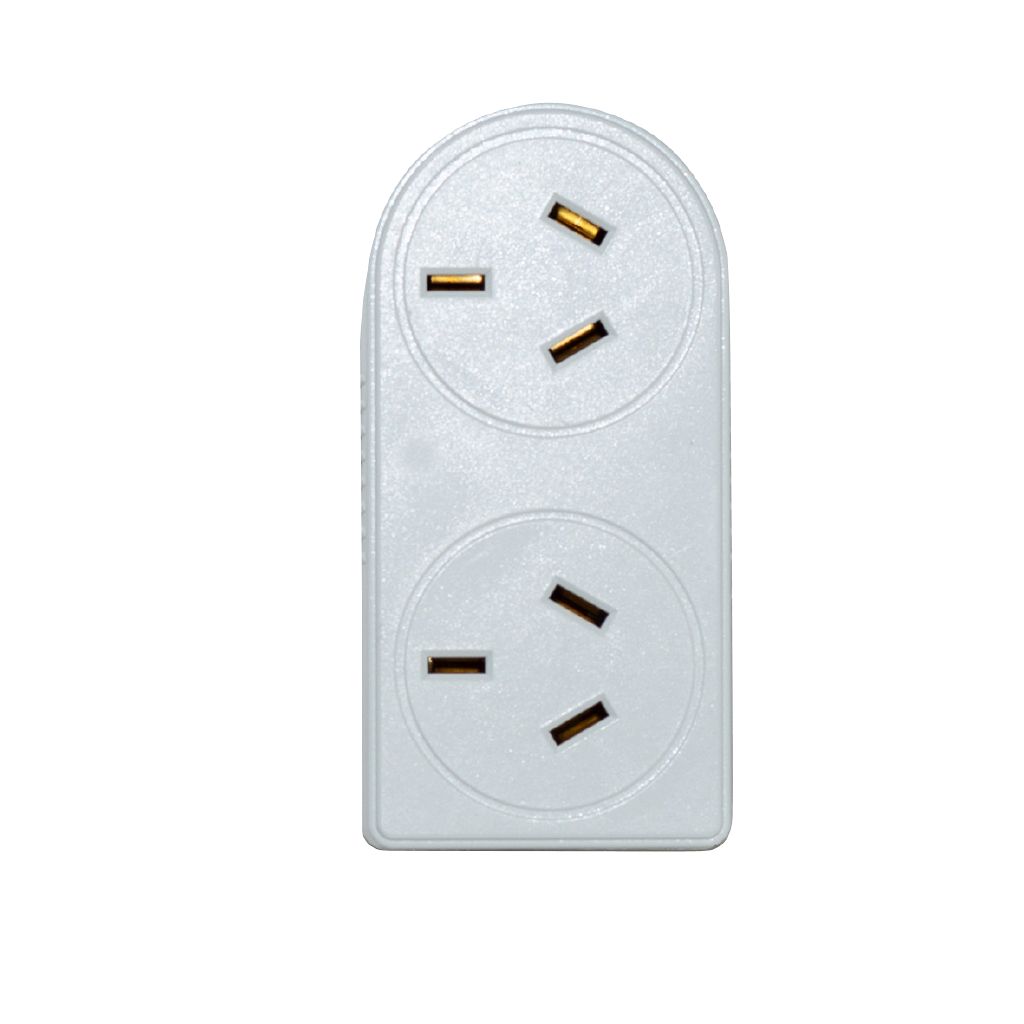 Tech.Inc Right Hand Double Plug Adapter | The Warehouse