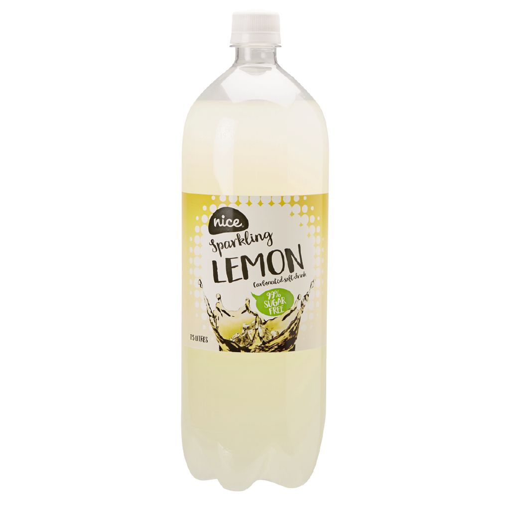 Nice 99 Sugar Free Lemon Carbonated Beverage Drink 1.5L The Warehouse