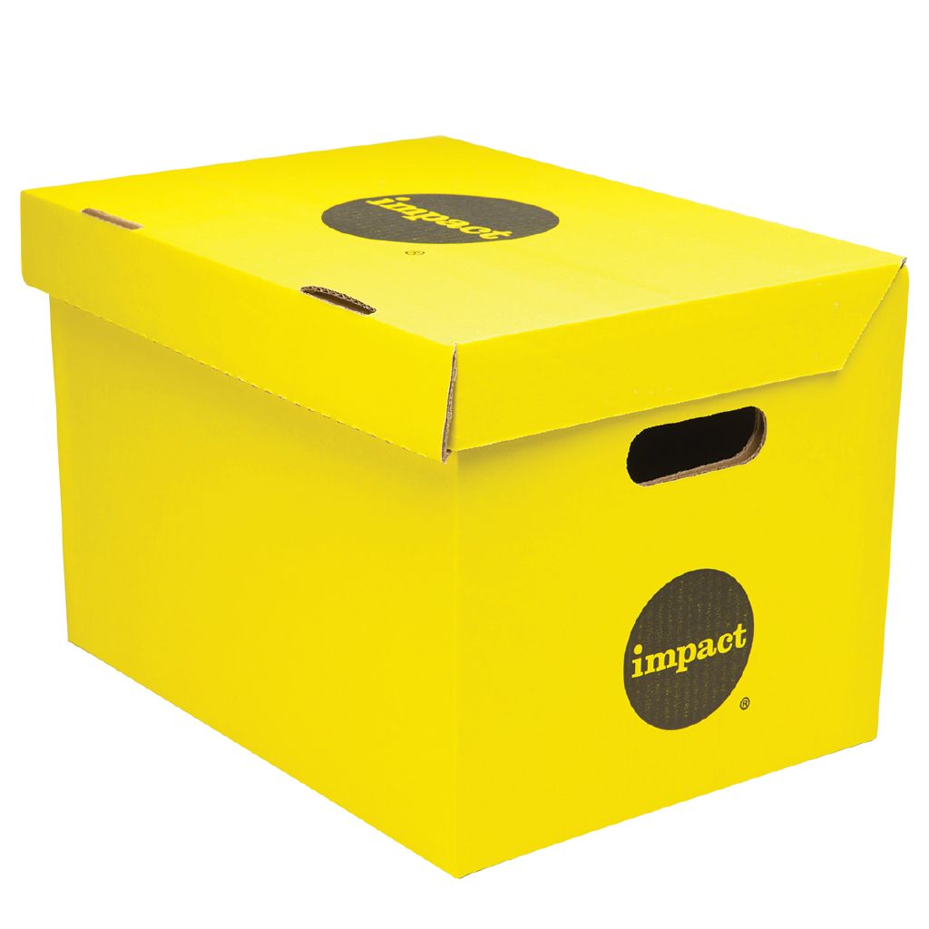 Impact Archive Storage Box Yellow Mid Yellow Mid The Warehouse