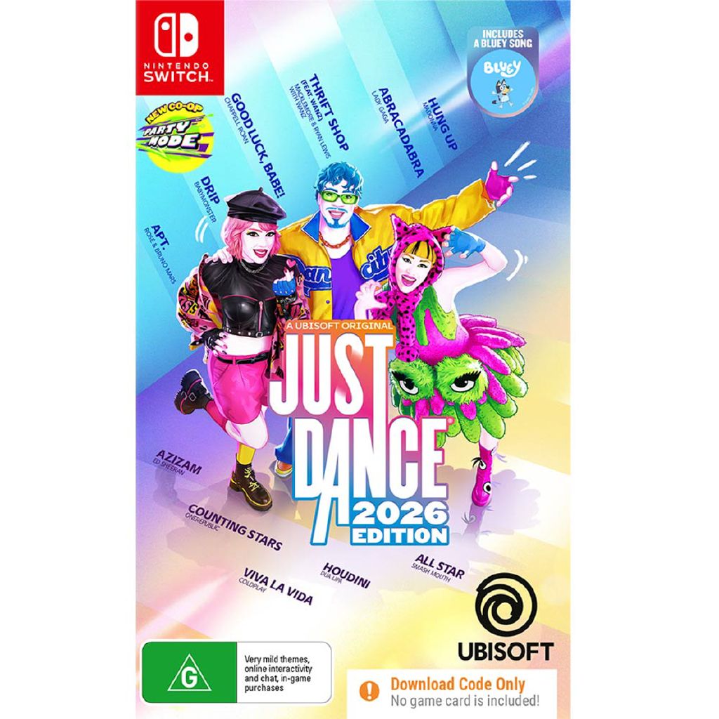 Nintendo Switch Just Dance 2026 Code in Box | The Warehouse