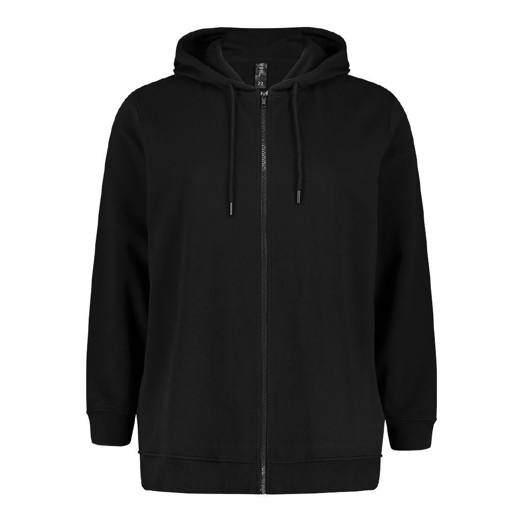 H&H Women's Classic Zip-Thru Hoodie Black | The Warehouse