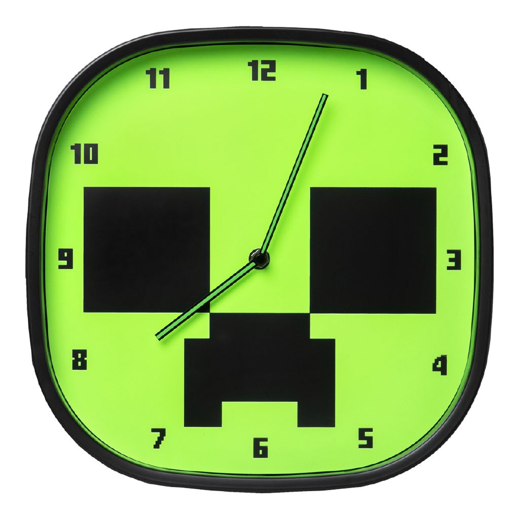 Paladone Creeper Glow In The Dark Wall Clock The Warehouse