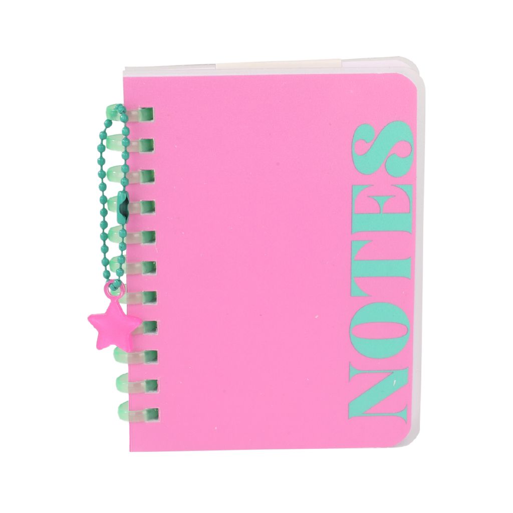 Uniti Stationery Brights Pink Mini Spiral Notebook | The Warehouse
