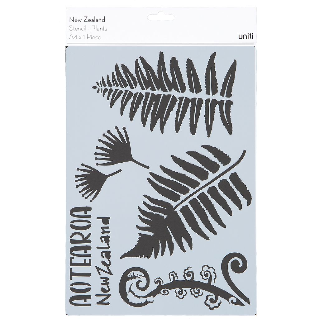 Uniti New Zealand Stencil A4 Plants The Warehouse