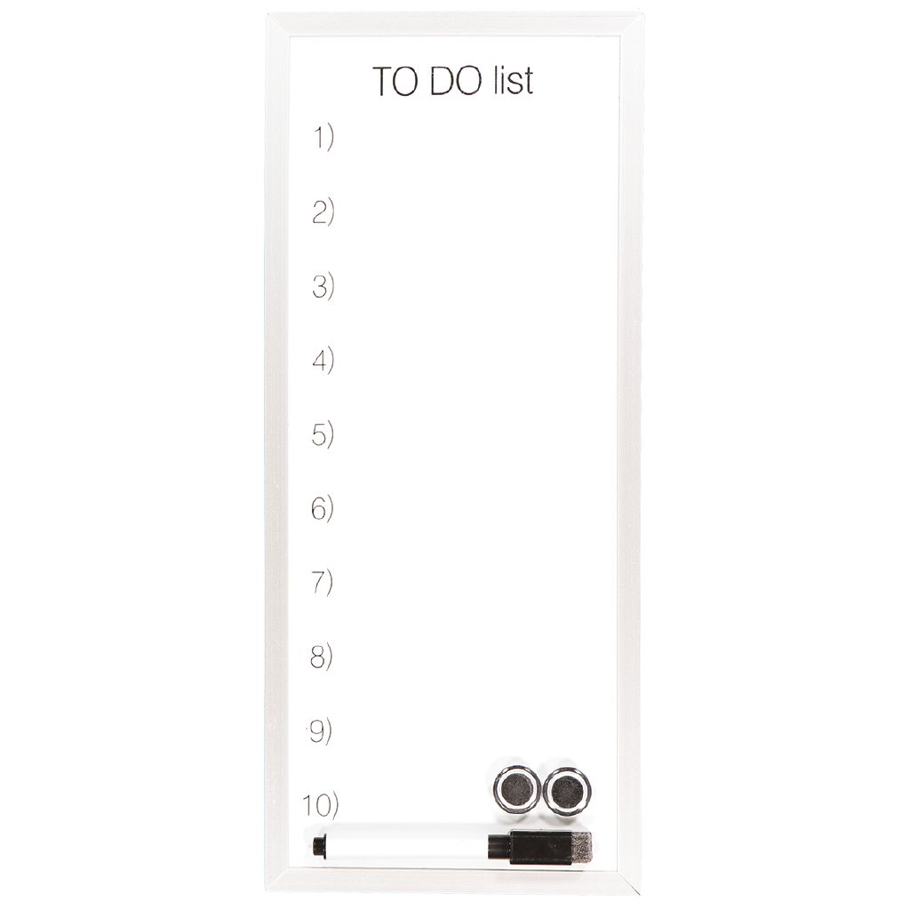WS Dry Erase To Do Board 152mm x 355mm The Warehouse