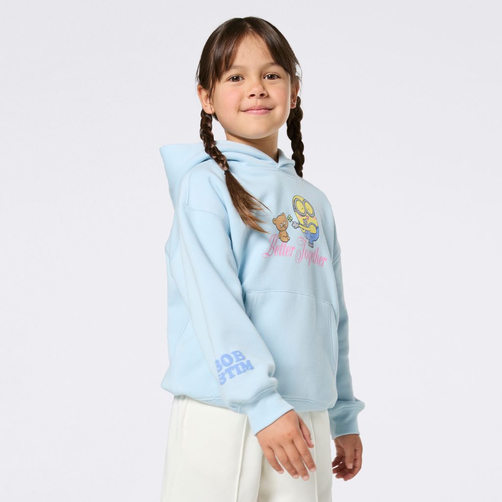 Minions Oversized Pullover Hoodie Blue Light | The Warehouse
