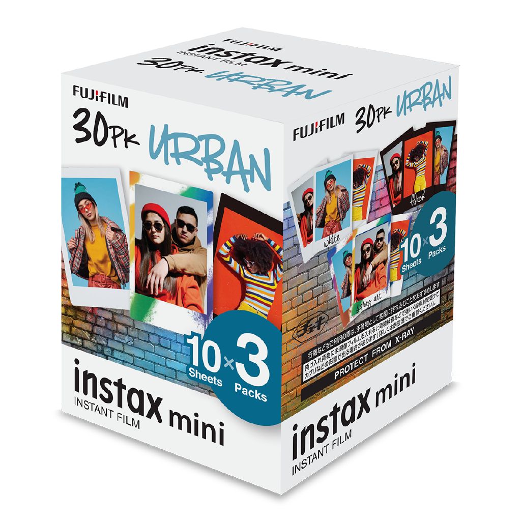 Fujifilm Instax Mini Film 30 Pack Urban | The Warehouse Fujifilm Instax Mini Film 30 Pack Urban | The Warehouse