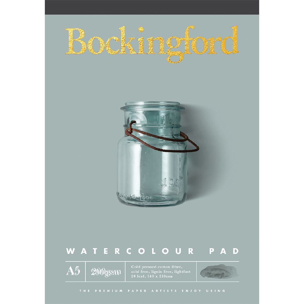 Bockingford 300gsm Glued Pad 14"x 10" (360 X 260mm) Rough