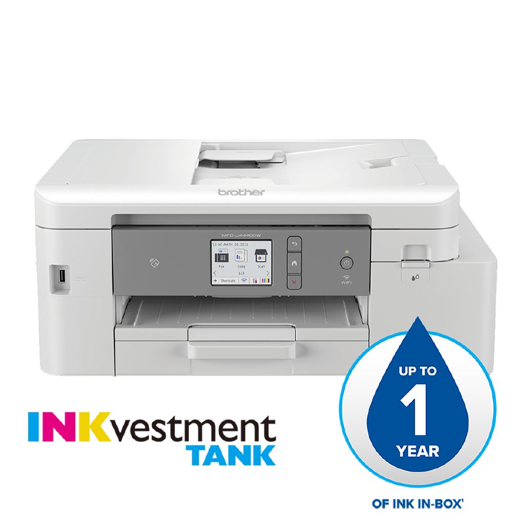 Brother Inkvestment Tank MFCJ4440DW Printer White The Warehouse