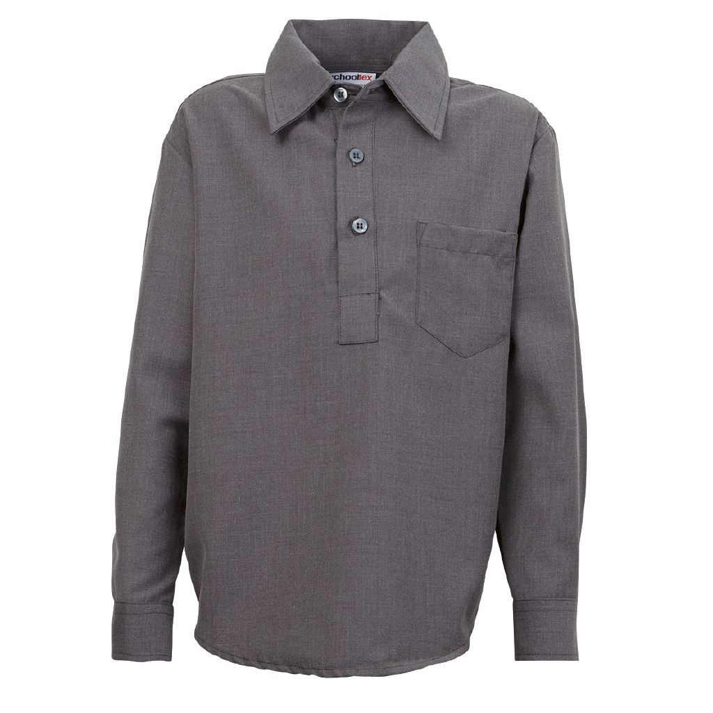 Schooltex Kids' Closed Front School Shirt Grey The Warehouse