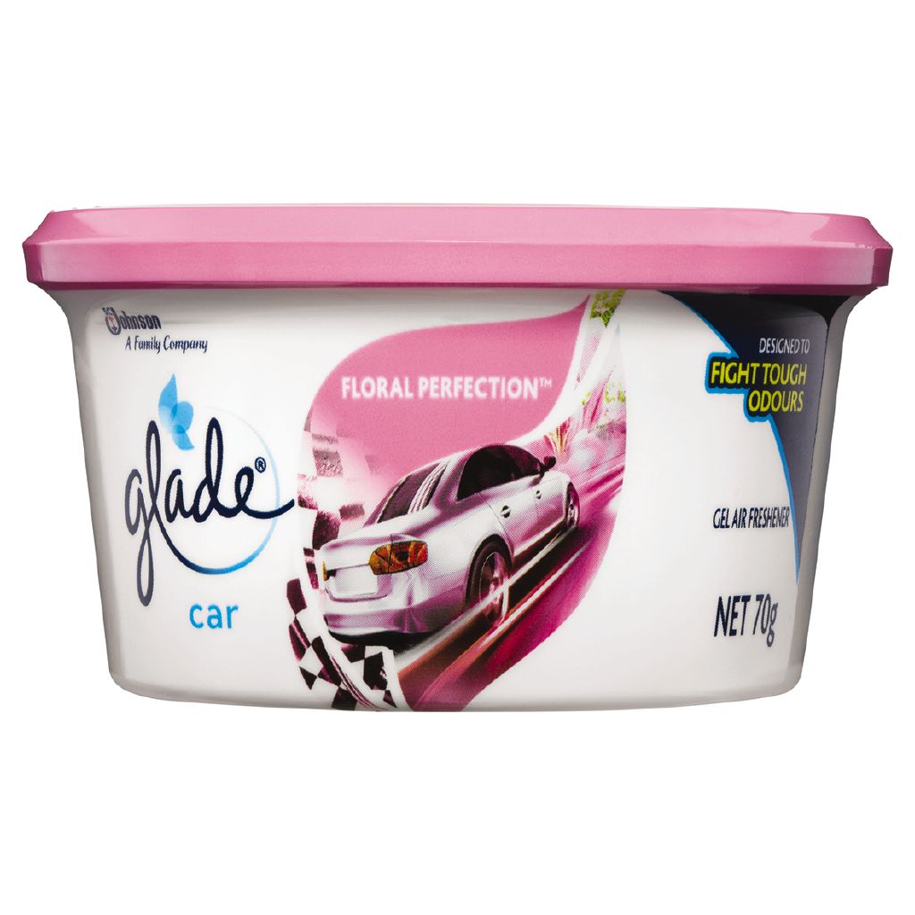 Glade Mini Gel Car Air Freshener Floral Perfection 70g The Warehouse