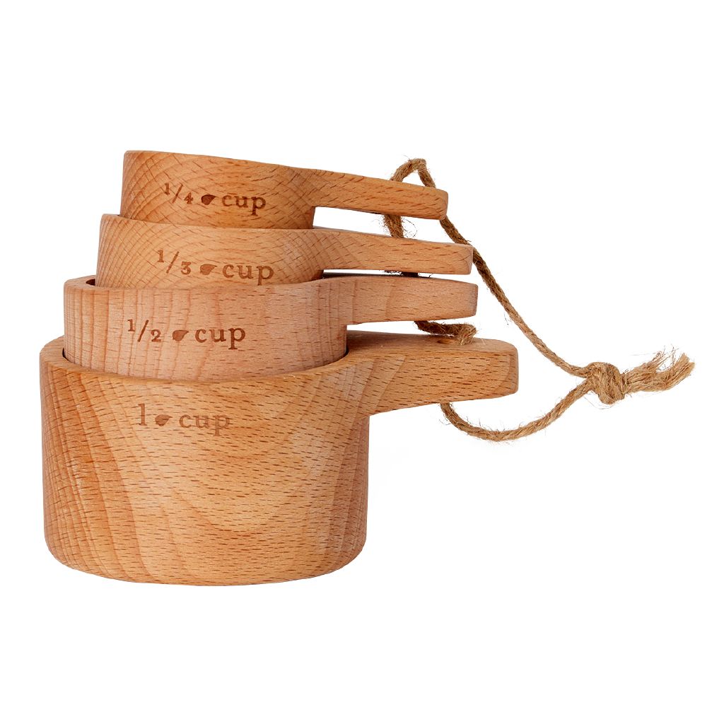 Living & Co Wooden Measuring Cups The Warehouse