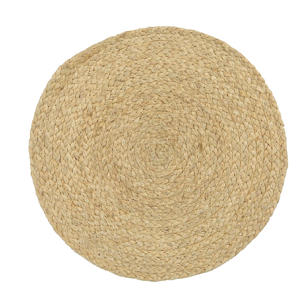Living & Co Jute Round Placemat Natural 33cm Natural The Warehouse
