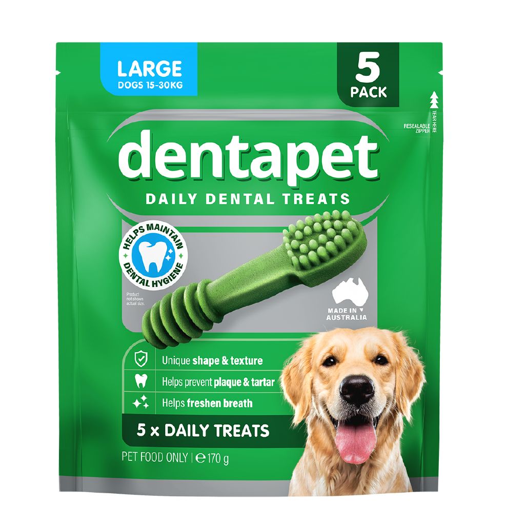 Dentapet Dentapet Dental Brush Treats 5 Pack Large The Warehouse