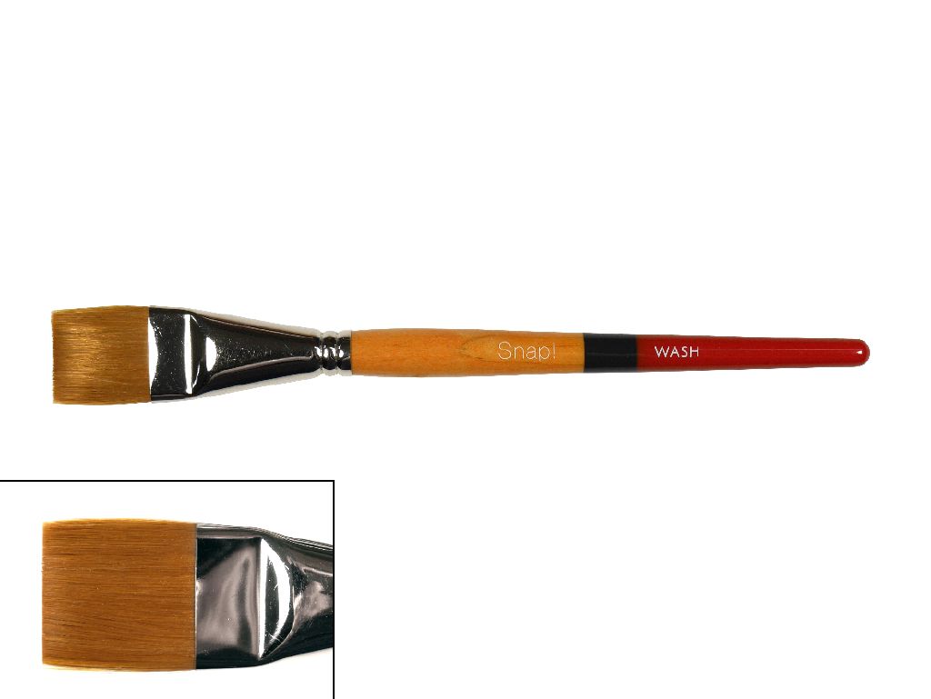 Princeton Snap! 9650R-12 Snap Brush Taklon, Size 12, Gold