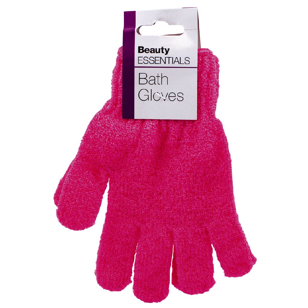 Beauty Essentials Bath Gloves The Warehouse