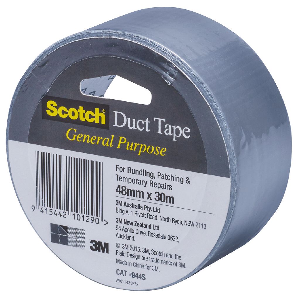 Scotch General Purpose Duct Tape 48mm x 30m Silver Silver The Warehouse