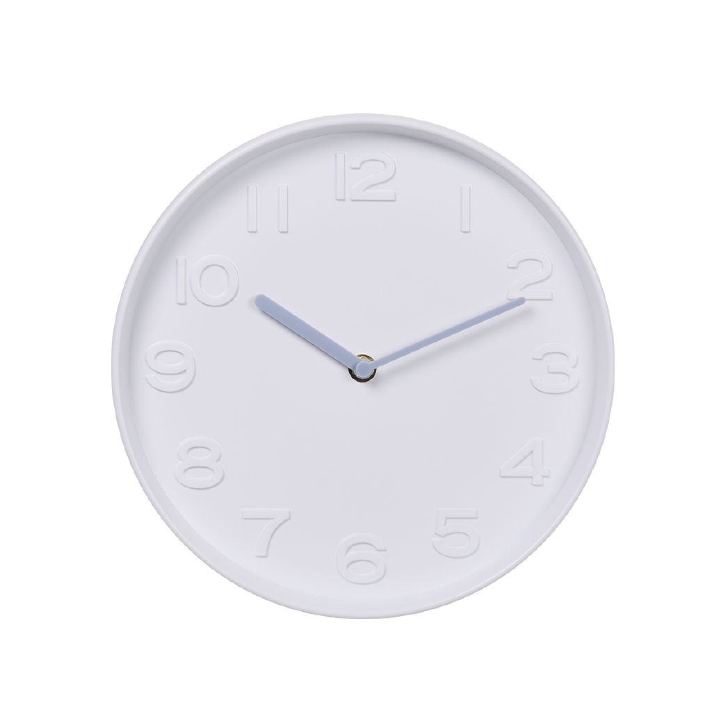 Living & Co Minimalist Wall Clock White 25cm