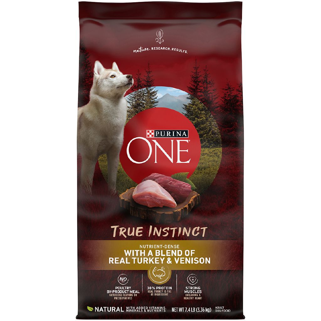 PURINA ONE True Instinct Real Turkey & Venison Dry Dog Food 3.36kg