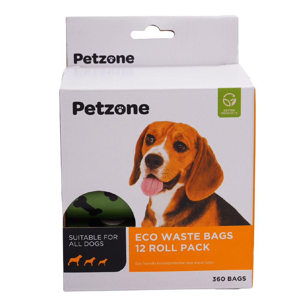 Petzone Eco Dog Waste Bags Green 12 Pack Green The Warehouse