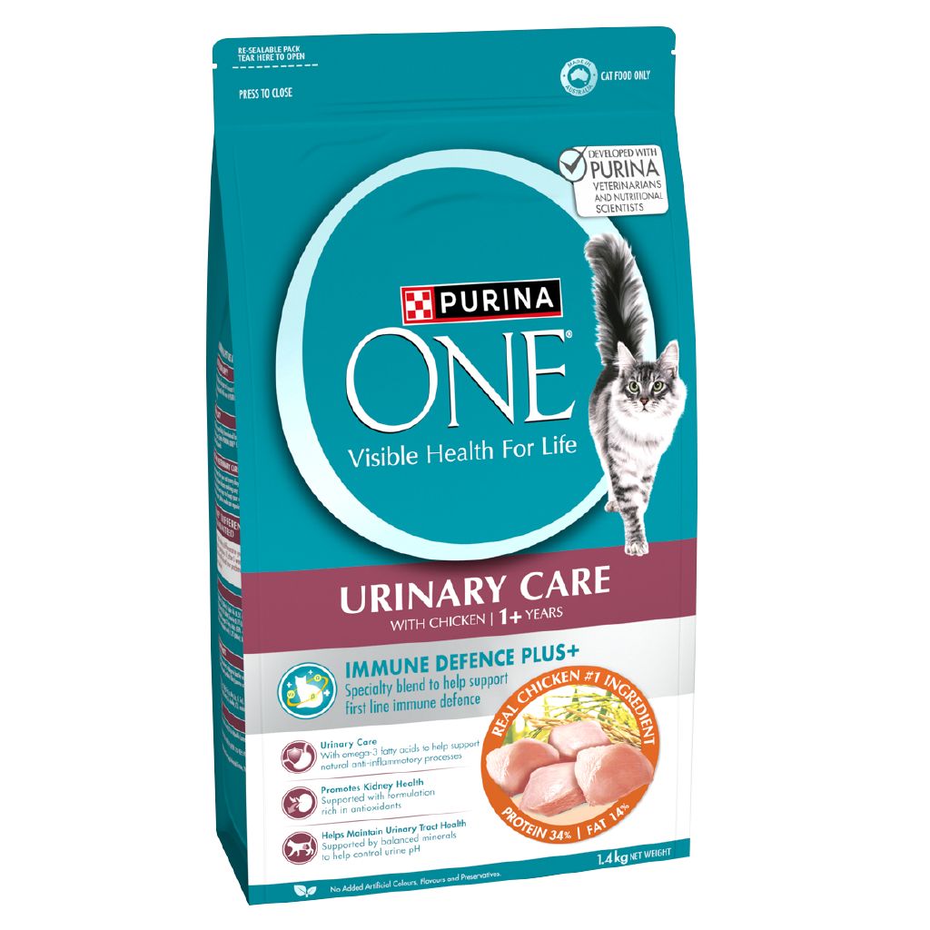 Purina ONE Adult Urinary Care Chicken Dry Cat Food 1.4kg The Warehouse