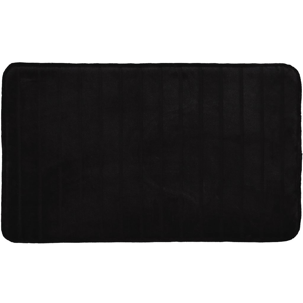 Living & Co Bath Mat Memory Foam 45cm x 75cm Black The Warehouse