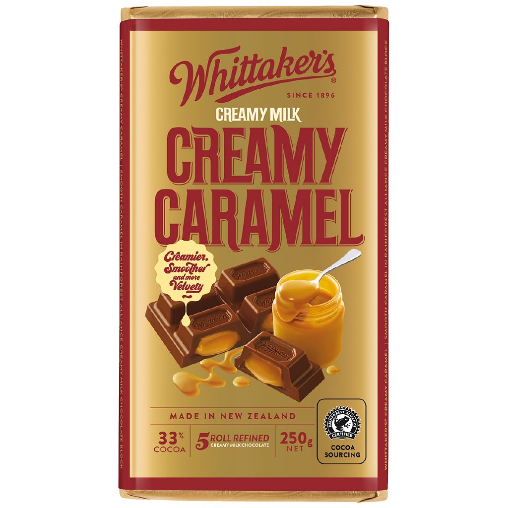 Whittaker's Creamy Caramel Block 250g The Warehouse