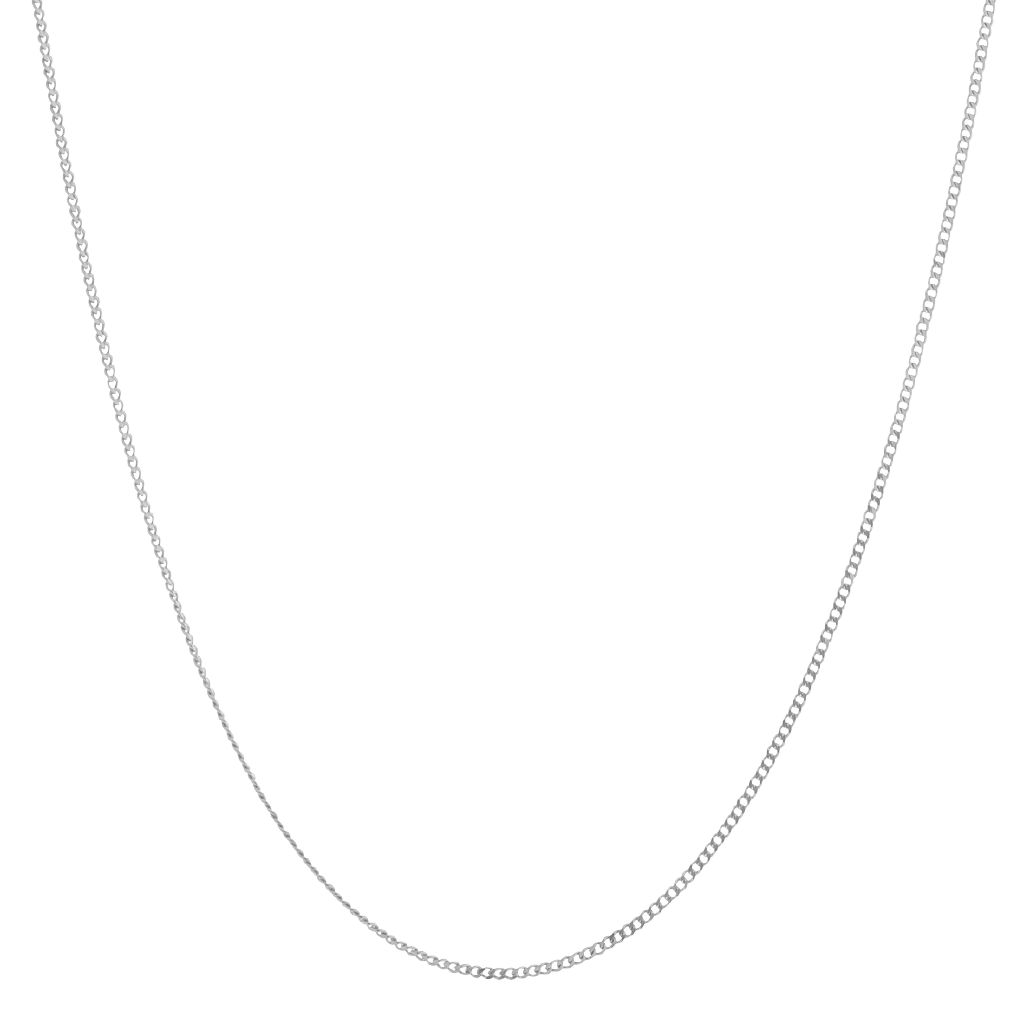 Sterling Silver Curb Chain Necklace 45cm Sterling Silver The Warehouse