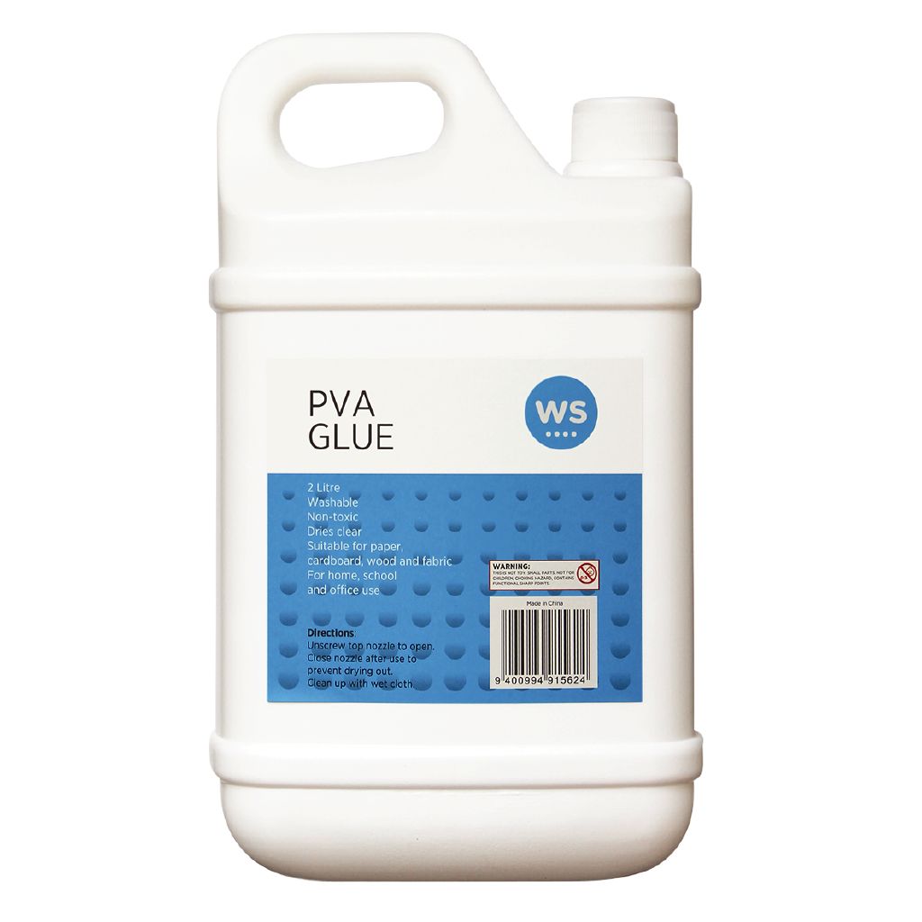 WS PVA Glue White 2L White The Warehouse