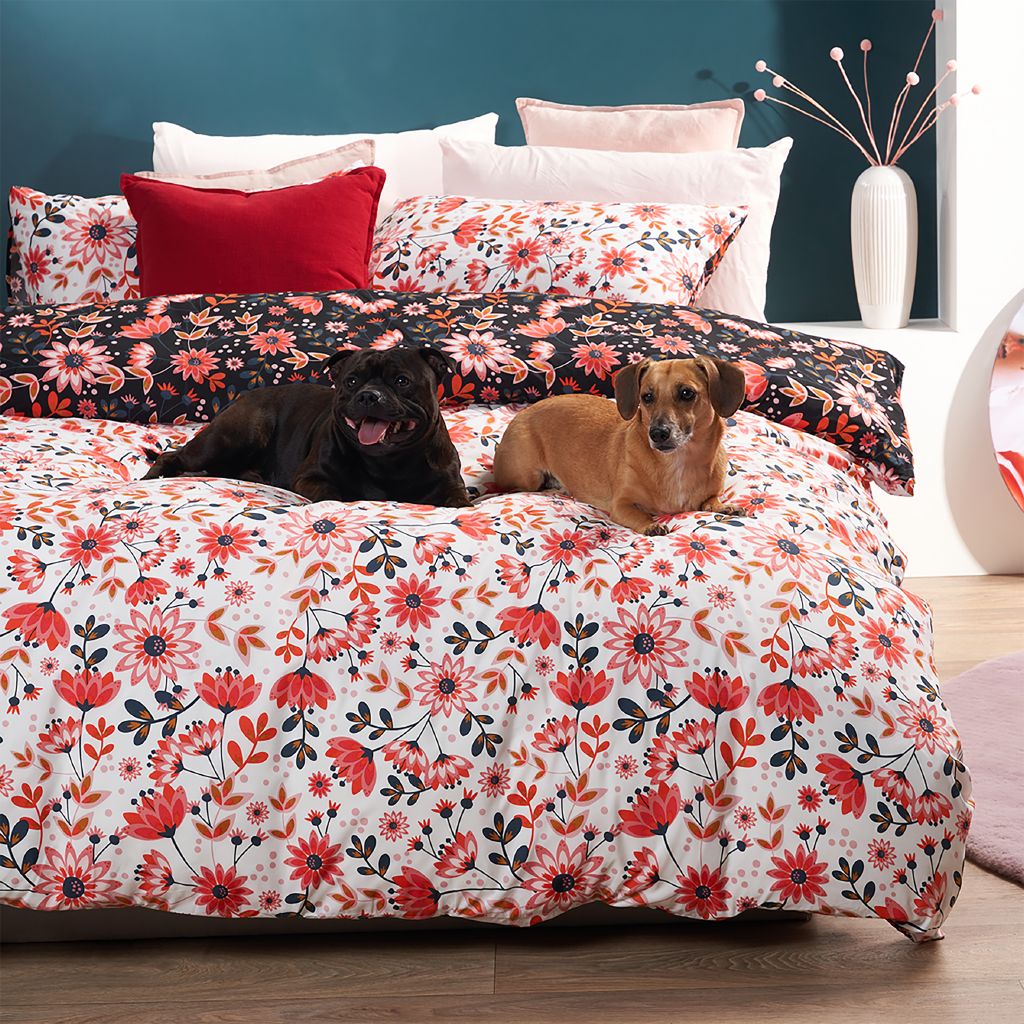 Living & Co Reversible Duvet Cover Set Clara MultiColoured Multi