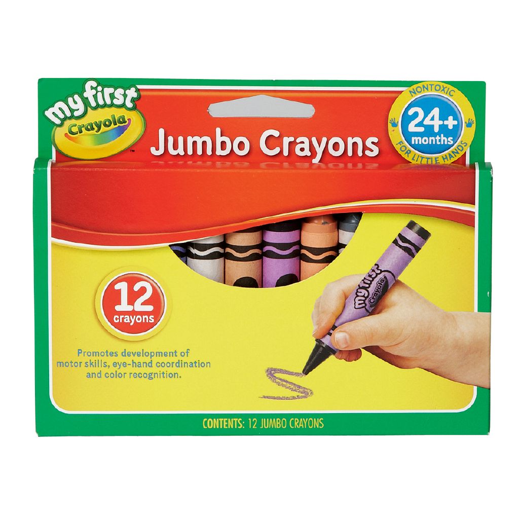 Crayola My First Crayons MultiColoured 12 Pack MultiColoured The