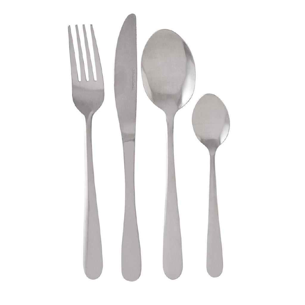 Living & Co Everyday Cutlery Set Stainless Steel 16 Piece The Warehouse