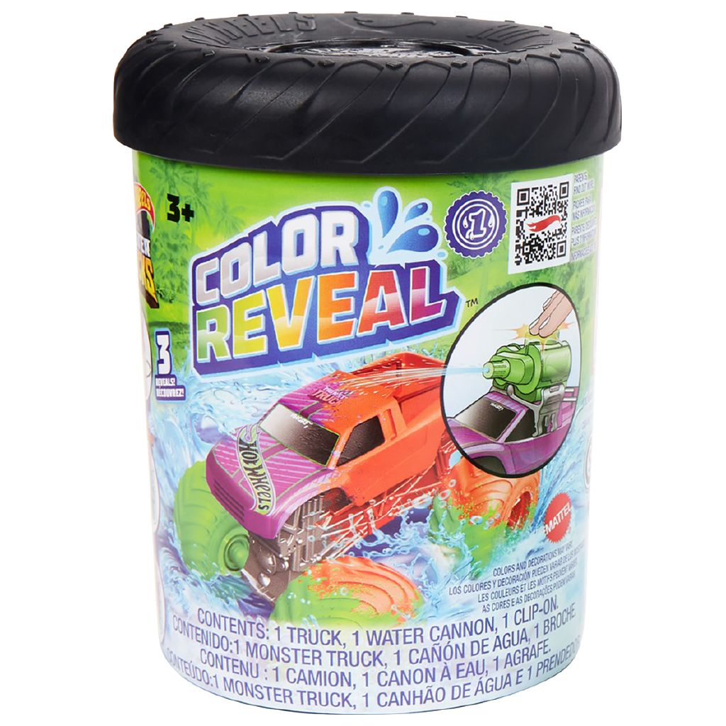 Hot Wheels Colour Reveal Monster Truck Assorted Assorted | The Warehouse