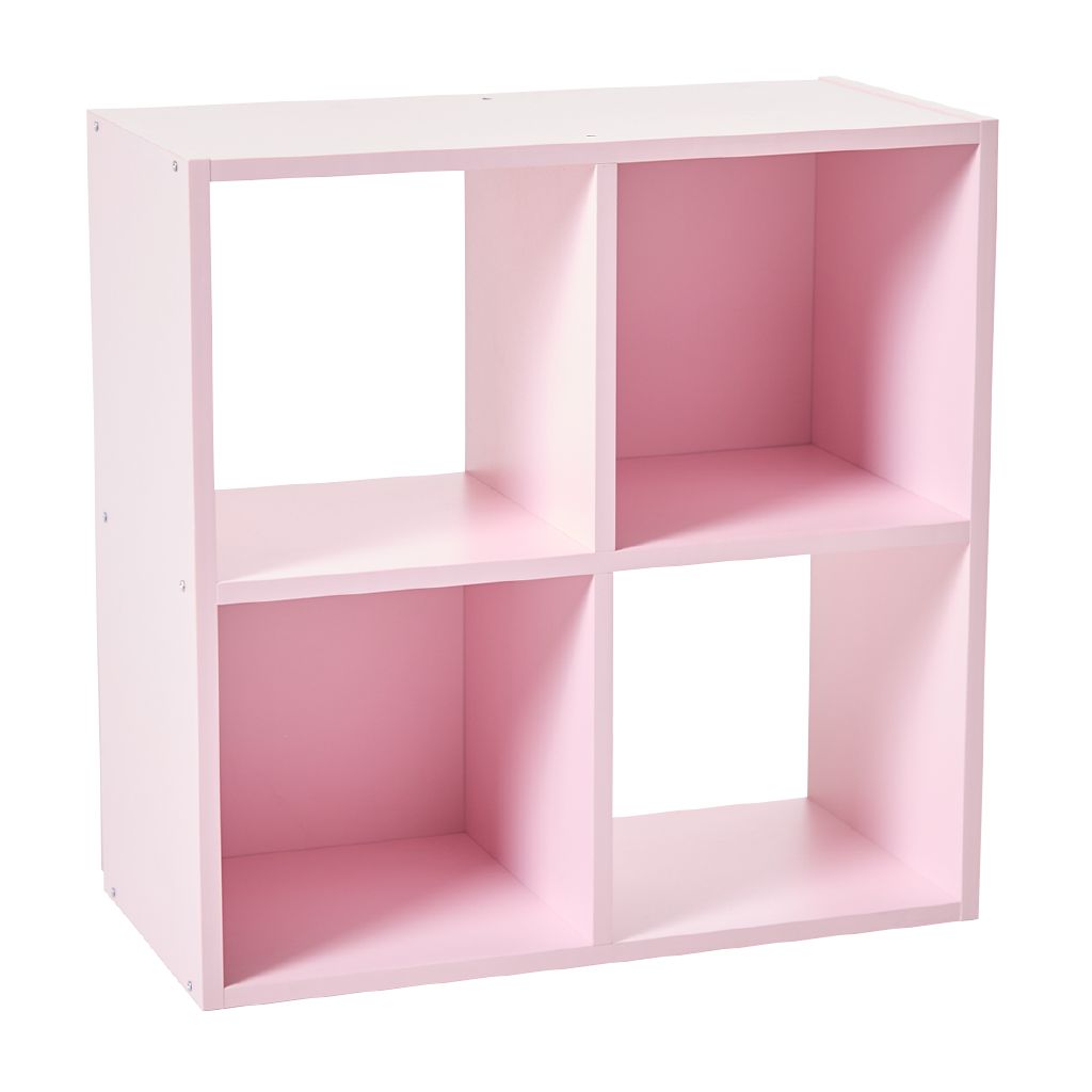 Living & Co Mason 4 Cube Cubbie Pink Pink | The Warehouse