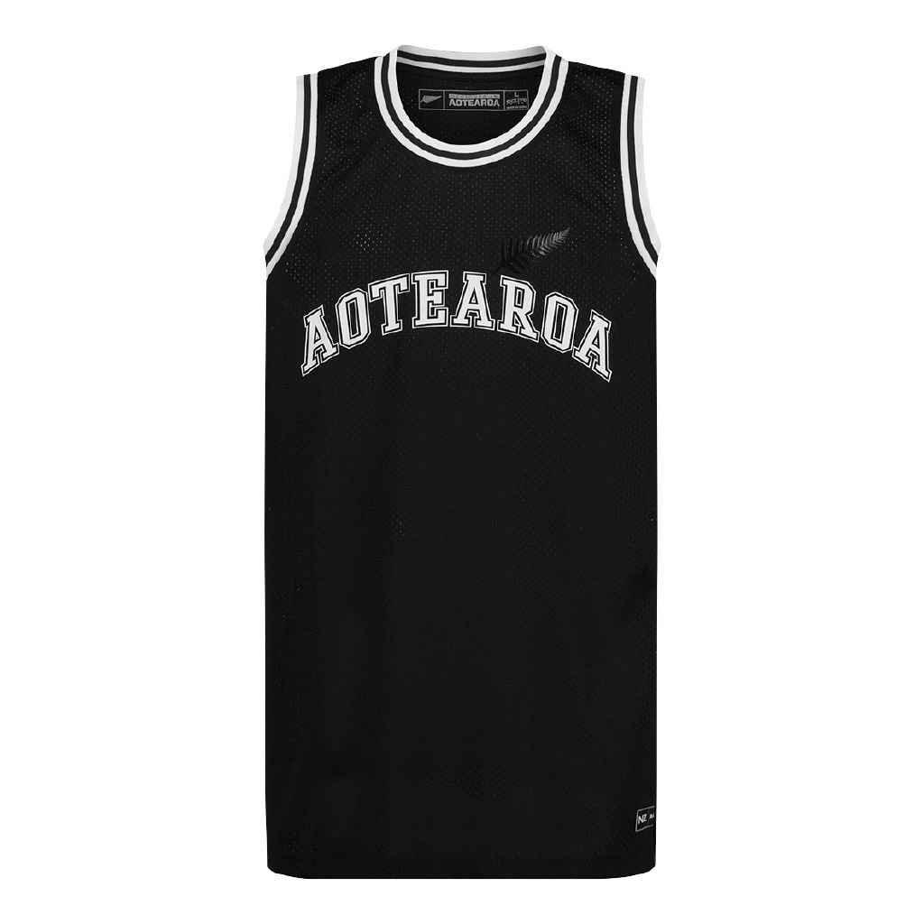Active Intent Men's Supporter Crew Neck Basketball Singlet Black The