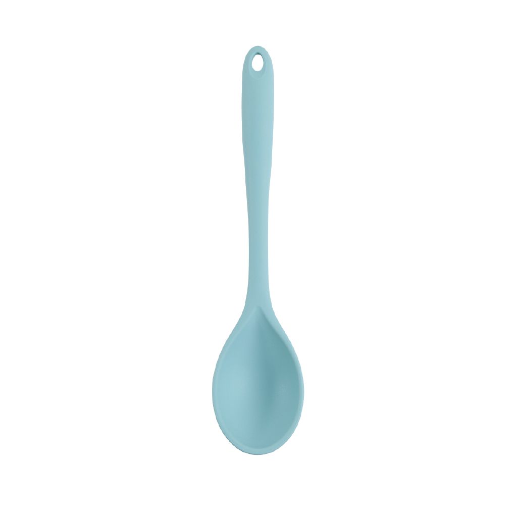 Lumin Spoon Living & Co Silicone Solid Spoon Blue Light Blue Light | The Warehouse