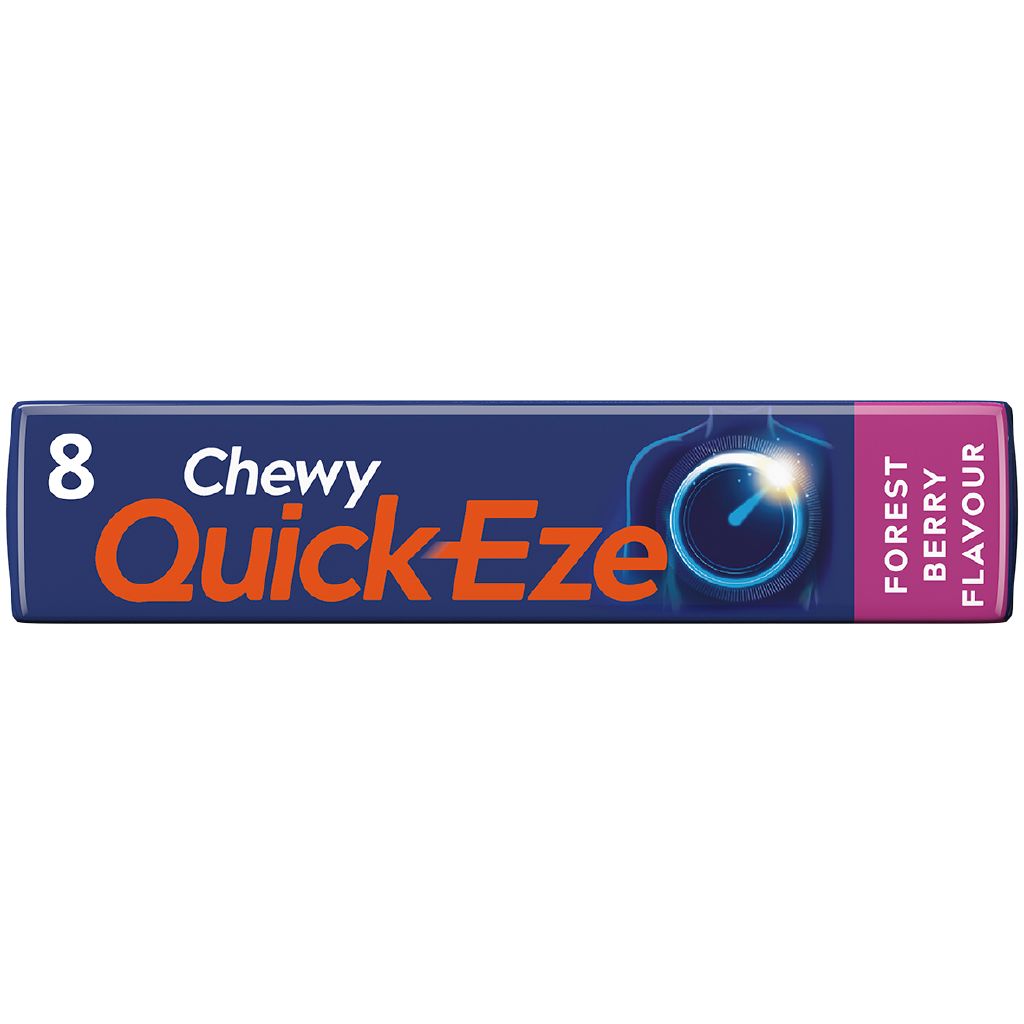 Quick Eze Chewy Antacid Tablets Forest Berry 8s The Warehouse