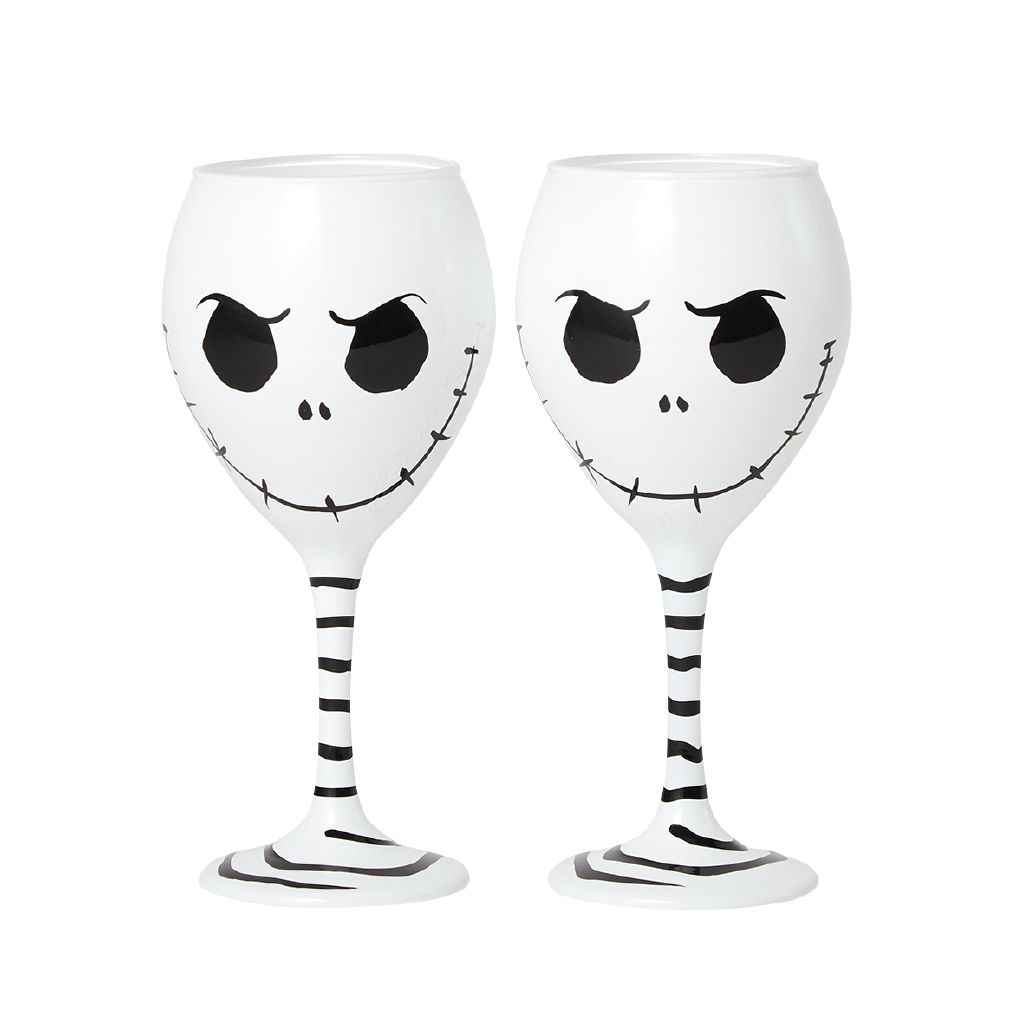 Nightmare Before Christmas Wine Glasses 2 Pack The Warehouse