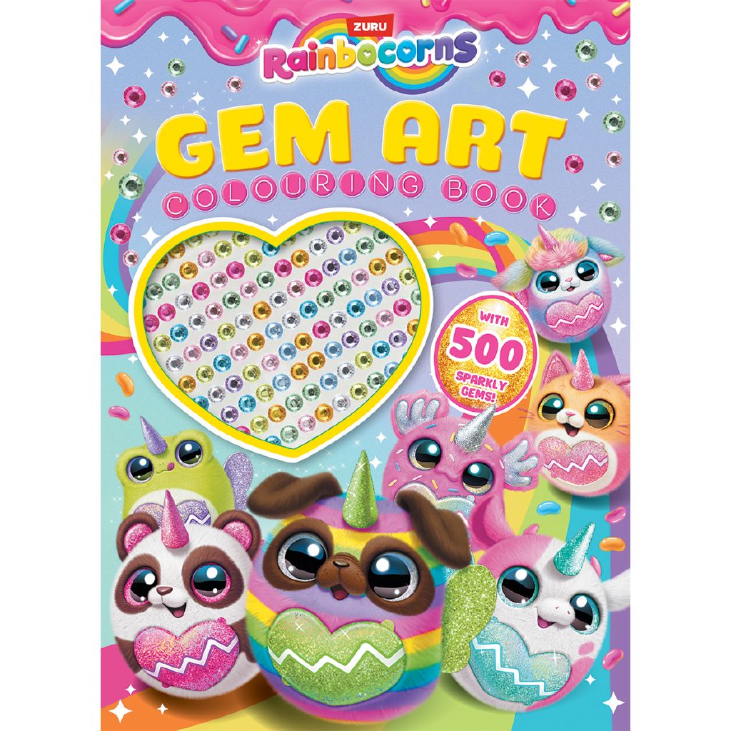 Rainbocorns: Gem Art Colouring Book | The Warehouse