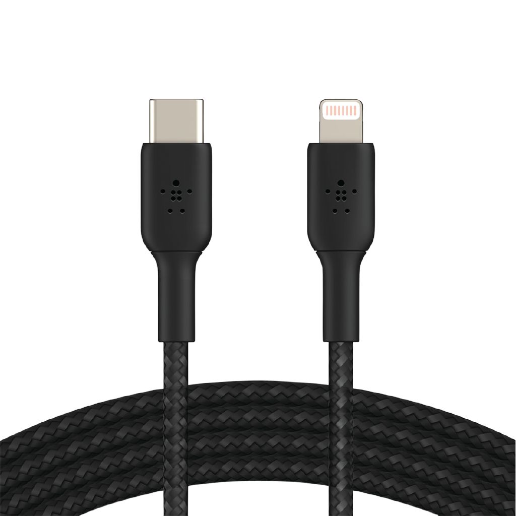 Belkin BoostCharge USB-C to Lightning Braided Cable 1M Black Black