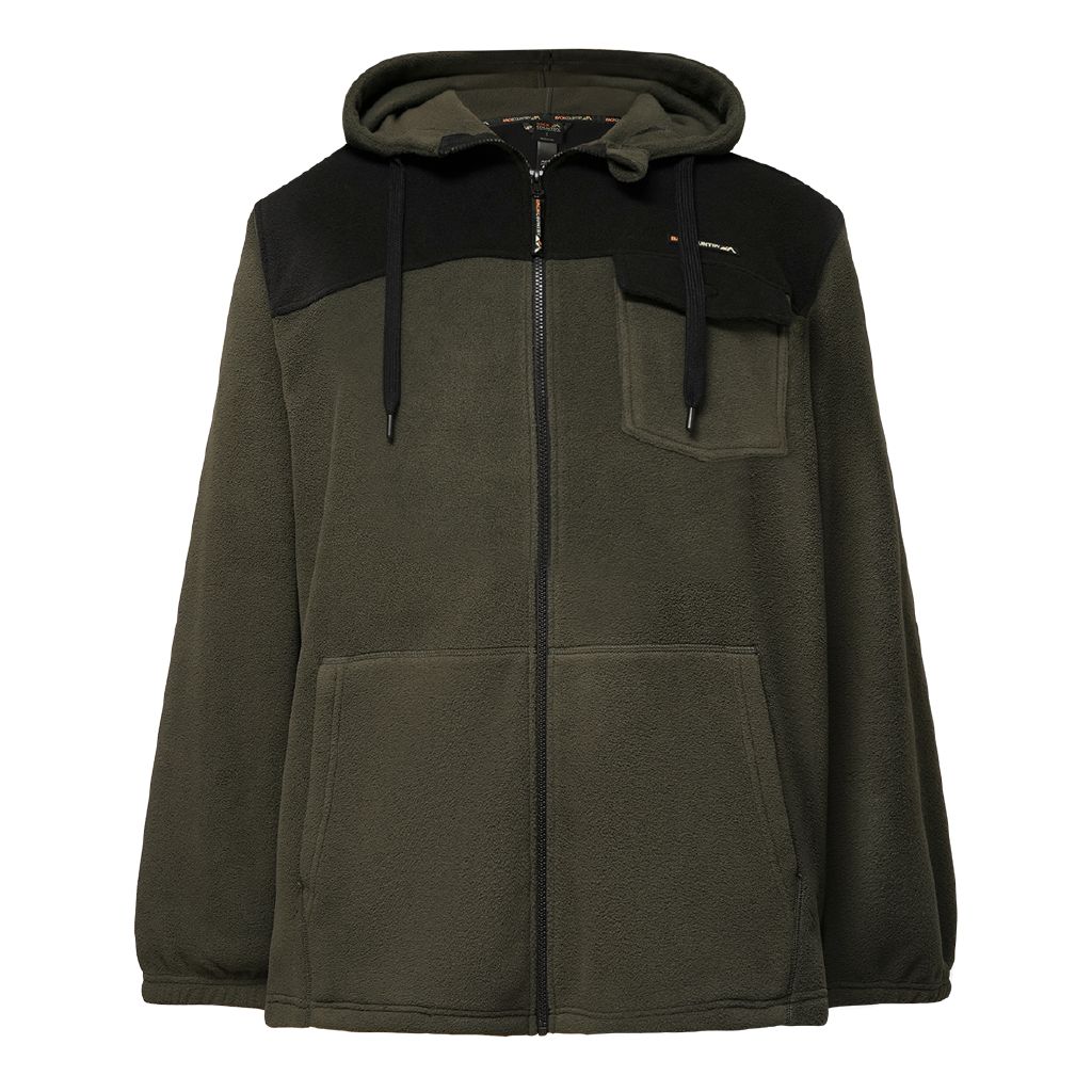 Back Country Men's Hooded Zip Thru Green Dark | The Warehouse