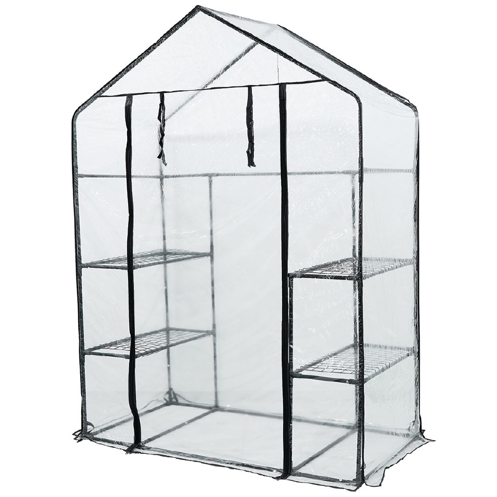 Kiwi Garden Walk in Greenhouse 143 L x 73 W x 195 H cm The Warehouse