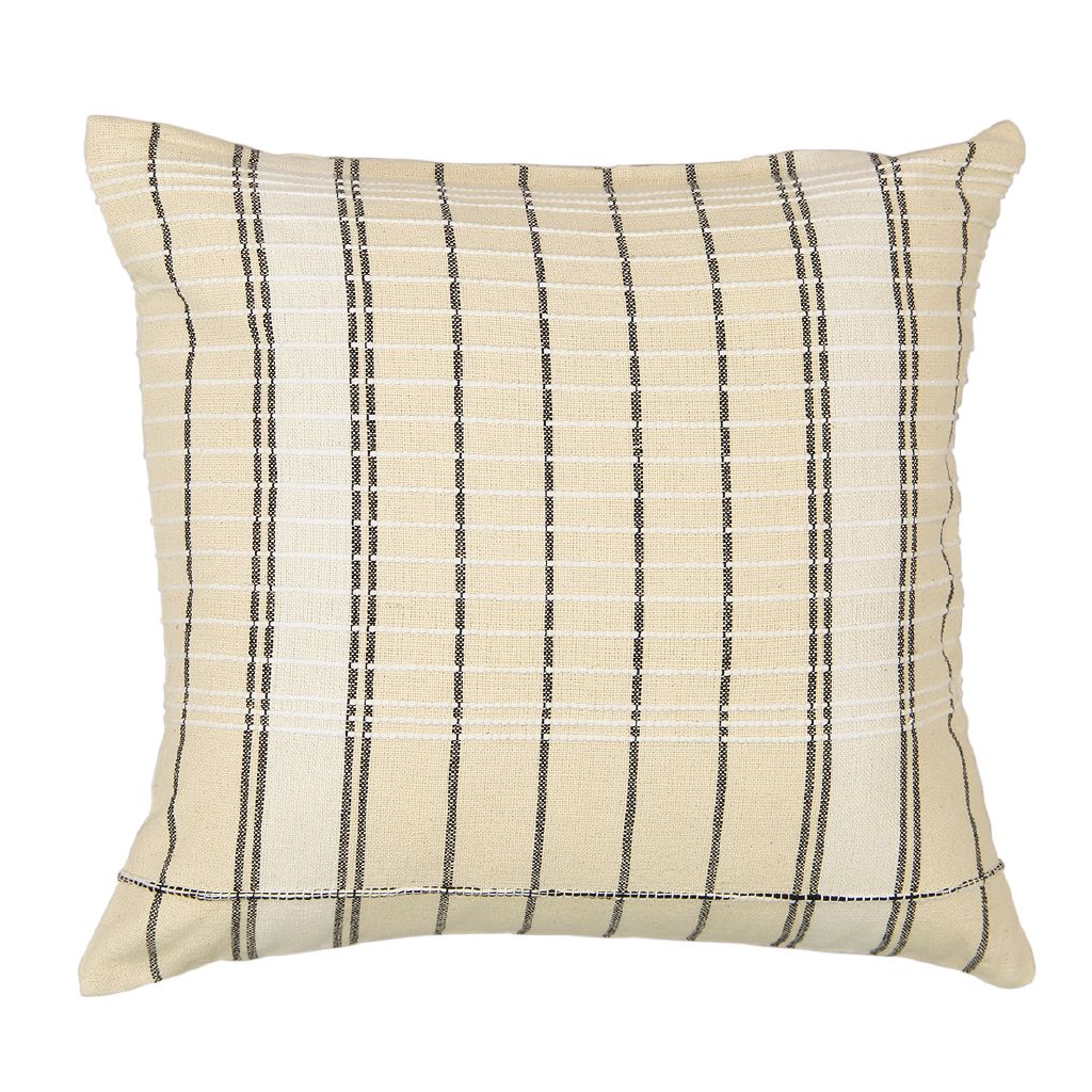 Living & Co Jacquard Cushion 45cm x 45cm Ivory The Warehouse