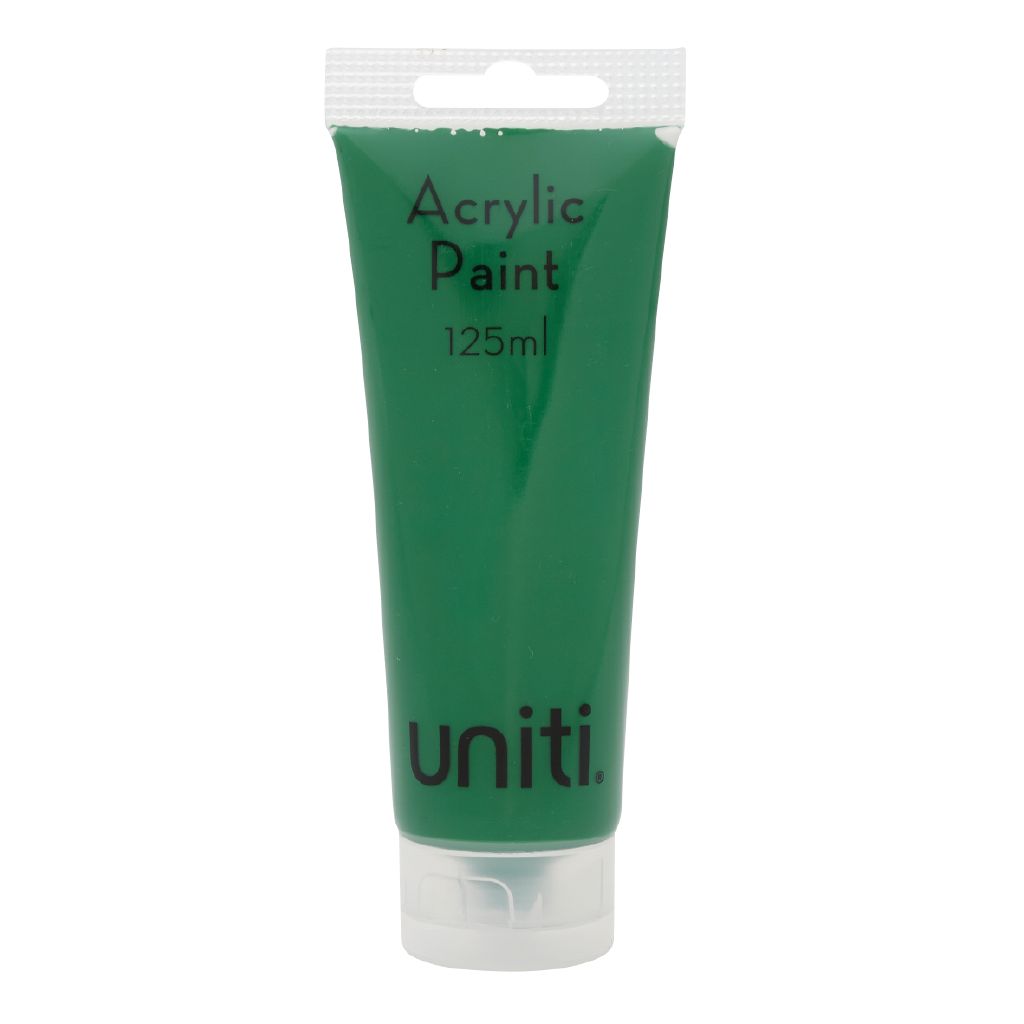 Uniti Acrylic Paint Tube 125ml Green Mid The Warehouse
