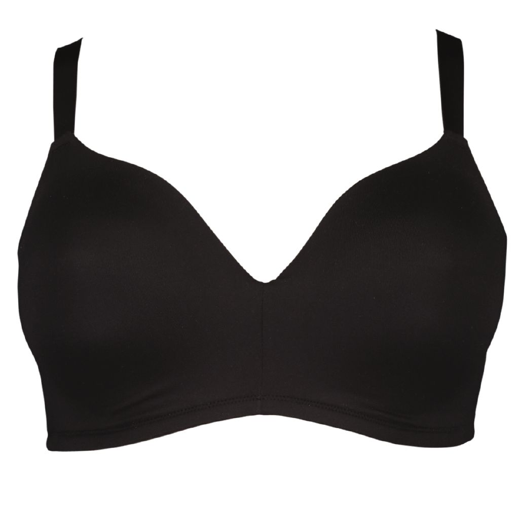 Comfort For You Luxe Fuller Cup Wirefree Bra Black The Warehouse
