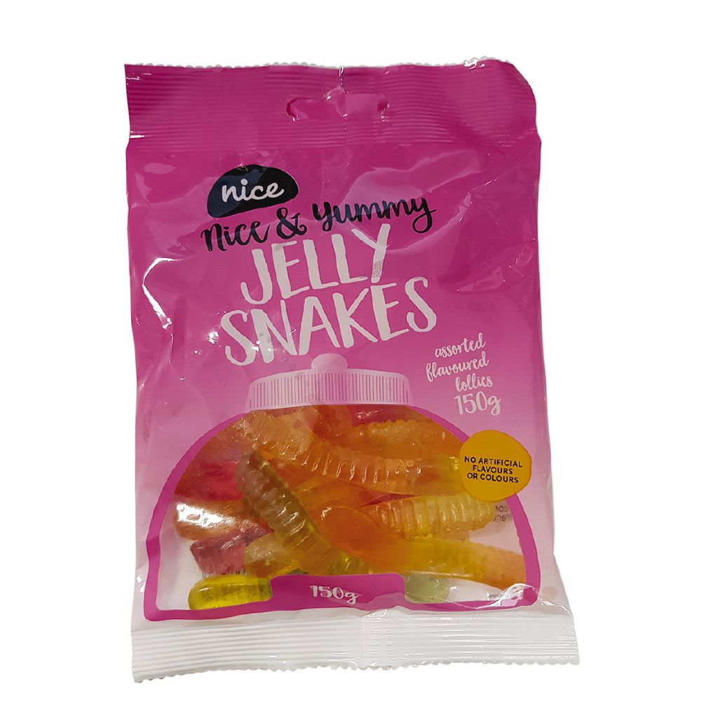 Nice Jelly Snakes 150g The Warehouse