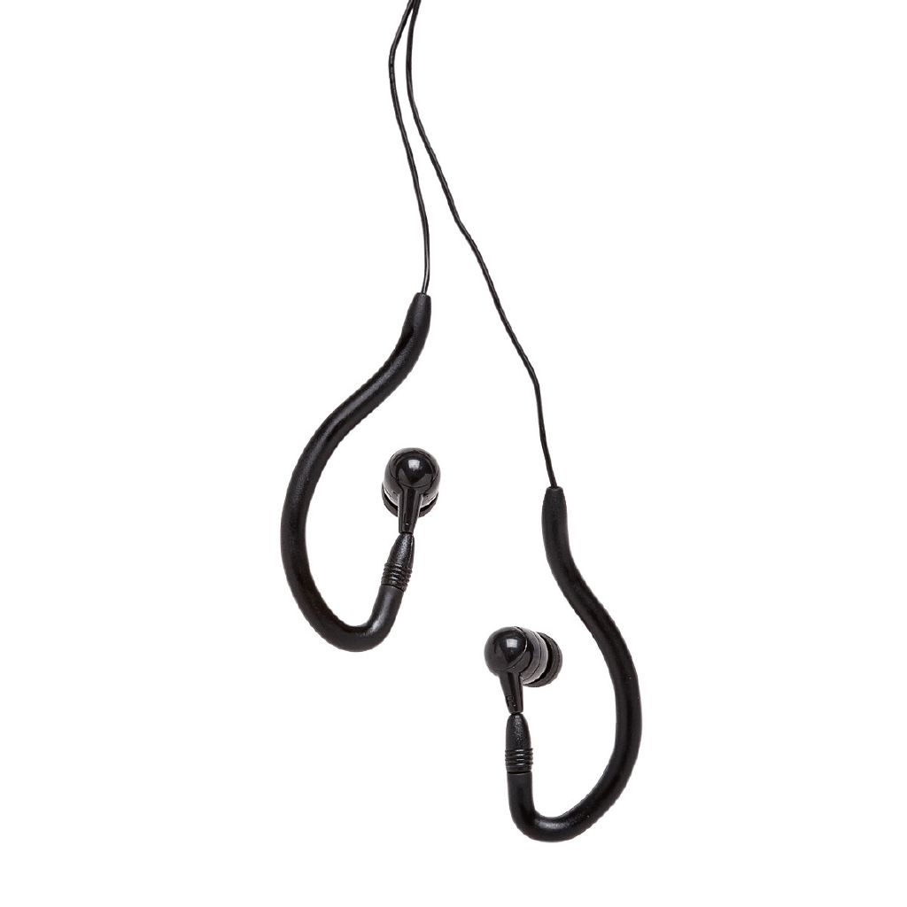 Active Intent Sports Hook Earphones Black Black Black The Warehouse